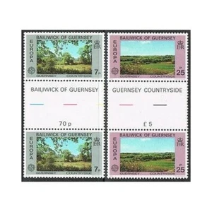 Guernsey 147-148 gutter,MNH.Michel 147-148. EUROPE CEPT-1977:Talbots Valley, - Picture 1 of 1