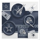 Dallas Cowboys Party Kit für 8 Tassen Servietten, Teller, Tischdecke Heckklappe