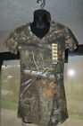 New with Tags  REALTREE EDGE Lincoln Outfitters Womens V Neck Tee&#39;s size Small