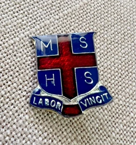 Vintage 1970s Mackay Queensland State High School enamel badge - Picture 1 of 2