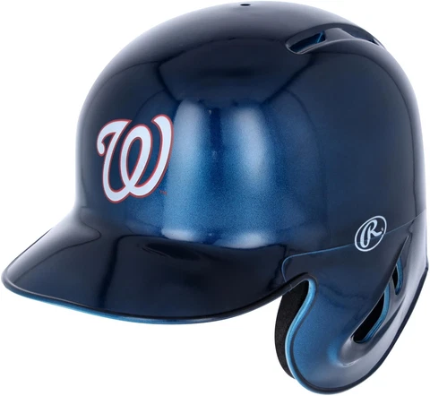 Washington Nationals Rawlings Alternative Chrome Mini Batting Helmet - Fanatics Cover