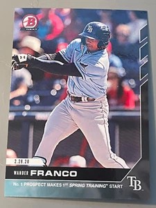 WANDER FRANCO 2020 TOPPS NOW BOWMAN NEXT #WF #1 PROSPECT MAKES 1ST START-SP - Picture 1 of 2