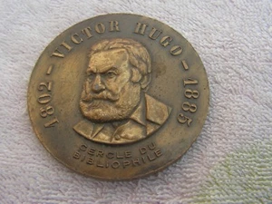 medaille victor hugo cercle du bibliophile - Imagen 1 de 2