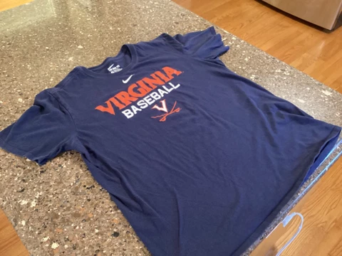 Virginia Cavaliers Nike Baseball Shirt Men's Large Blue Cover