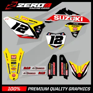 Kit de gráficos MX personalizado: SUZUKI RM RMZ 125 - 450 - SE1 18 - Imagen 1 de 9