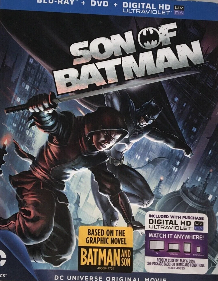 Son of Batman Blu Ray + DVD Combo Set - Película Animada DC - Robin League Shadows Foto 1 de 1