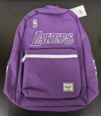 Herschel Los Angeles Lakers Backpack NBA Laptop Purple White with Straps - NWT - Image 1 of 4