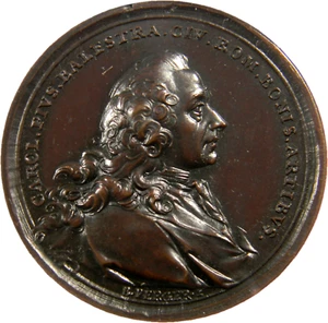Vatican ND (ca 1790) Carlo Pio Balestra Bronze Medal NGC MS 62 By Bernhard Perge - Picture 1 of 4