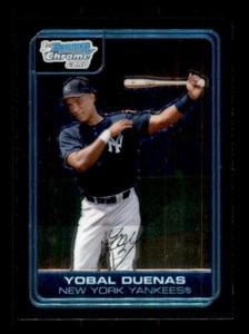 2006 Baseball Bowman Chrome Yobal Duenas New York Yankees #BC80