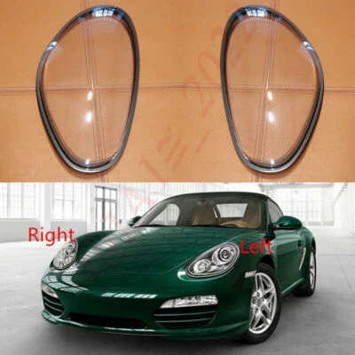 Juego de tapa de lente de faros delanteros + pegamento para Porsche Boxster Cayman 987 2009-2012 Foto 1 de 4