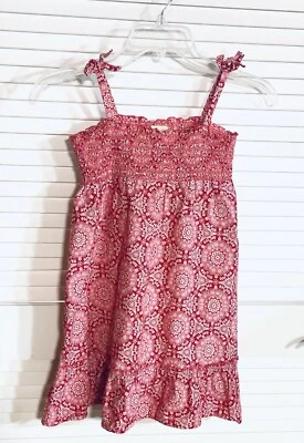 OshKosh Red Girls Size 5 Dress Smocked Sundress EUC - Image 1 of 4