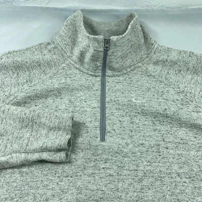 Nike свитер женщин 2 X серый 1/4 молнии насмешливый шеи карманы свуш длинным рукавом повседневный - Изображение 1 из 4