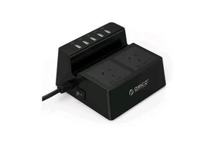 CENTRO DE ENERGÍA DE ESCRITORIO ORICO NEGRO - ORICO ODC-2A5U - Imagen 1 de 4
