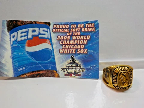 Chicago White Sox 2005 World series Replica Victory Ring Pepsi SGA Cover