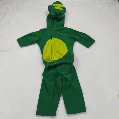 ANTIGUO DISFRAZ DRAGÓN DINOSAURIO VERDE INFANTES AZUL MARINO 2 PIEZAS TALLA 12-24 MESES Foto 1 de 4