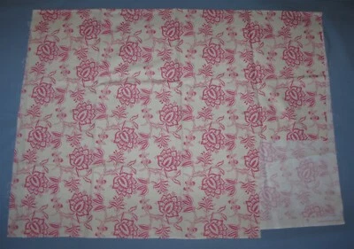 Candace Allen Rosenthal David Textiles Floral Flower Fabric Home 22" x 44" New - Image 1 of 4