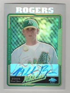 2005 Topps Chrome White Refractor #246 Michael Rogers Athletics Auto #319/500 - Picture 1 of 1