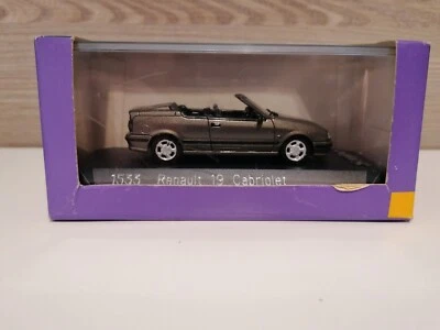 SOLIDO 1533 RENAULT 19 CABRIOLET DARK GRAY 1:43 1 / 43 MADE IN FRANCE - Immagine 1 di 4