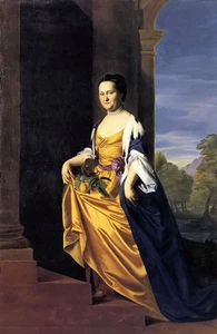 Ｏｉｌ　ｐａｉｎｔｉｎｇ john singleton copley - mrs. jeremiah lee (martha swett) & fruits - Picture 1 of 1