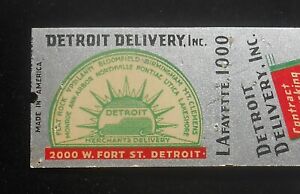 1940s Detroit Delivery Contract Trucking Package 2000 W. Fort St. Detroit MI MB