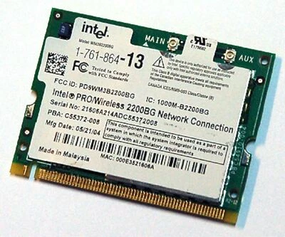 Tarjeta inalámbrica para computadora portátil Sony Vaio VGN-S150 A170 176186413 red de computadora portátil Foto 1 de 2