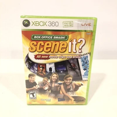 BOX OFFICE SMASH! SCENE IT? MICROSOFT XBOX 360 BRAND NEW SEALED 2008 TRIVIA GAME - Image 1 of 4