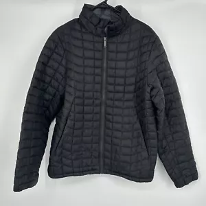 Ben Sherman Puffer Jacket Mens Size Medium Black Full Zip Coat Classic Pockets - Picture 1 of 6