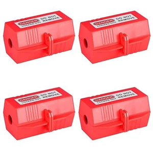 Bloqueo de enchufe RealPlus 4 piezas para etiquetado de bloqueo, bloqueo de cable de alimentación de 110 a 125 voltios - Imagen 1 de 6