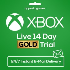 XBOX LIVE 14 Day GOLD Trial Membership Code INSTANT DISPATCH - 2 Weeks 14 Days