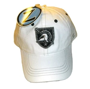 Army Black Knights University Mens Zephyr Adjustable White Strapback hat cap New - Picture 1 of 4