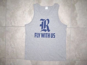 Canotta grigia RICE UNIVERSITY OWLS spiaggia allenamento calcio crop shirt nuova senza etichette XL - Foto 1 di 10