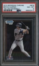2010 Bowman Chrome 18U USA Baseball #BC8 Bryce Harper RC Rookie PSA 8 NM-MT