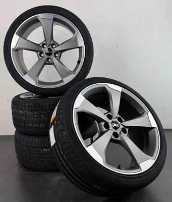 Audi A4 S4 8W B9 19 Zoll Felgen Sommerreifen Sommerräder original Rotor #C617 - Bild 1 von 4