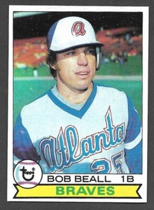 1979 TOPPS #222  Bob Beall  ATLANTA BRAVES  NM  A