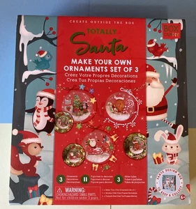 Totally Santa Christbaumschmuck selber machen Basteln 3er Set Neu Geschenk Spielzeug - Bild 1 von 4