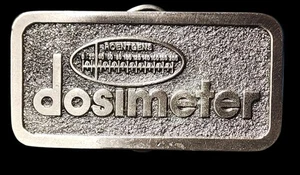 VTG 1981 DOSIMETER Radiation ROENTGENS Belt Buckle GREAT AMERICAN BELT BUCKLE C0 - Picture 1 of 4