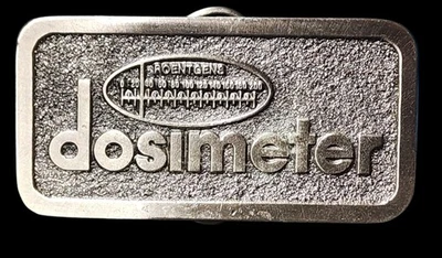 VTG 1981 DOSIMETER Radiation ROENTGENS Belt Buckle GREAT AMERICAN BELT BUCKLE C0 - Image 1 of 4