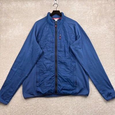 Orvis Puffer jacket Mens Size XLT Tall Blue Full Zip Pockets Windbreaker - Image 1 of 4