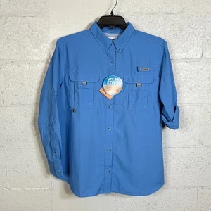 Camicia Columbia taglie forti Pfg Bahama - berretto bianco (blu) 1 x $55 - Foto 1 di 7