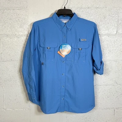 Columbia Plus Size Pfg Bahama Shirt - White Cap(blue) 1X $55 - Image 1 of 4