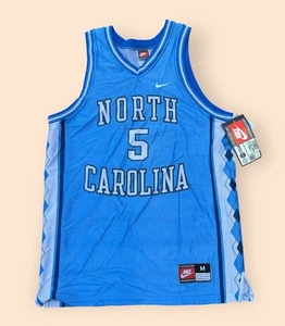 Vintage North Carolina Tar Heels Nike Basketball Jersey Deadstock Medium 90s Vtg - Picture 1 of 6