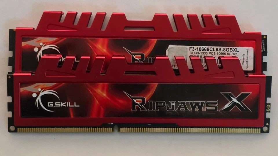 G.SKILL 16 GB (2x8GB) F3-10666CL9S-8GBXL DDR3-1333 PC3-10666 - Bild 1 von 1