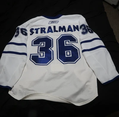 Anton Stralman game used Toronto Maple Leafs worn white jersey 2008-09 season - Image 1 of 4