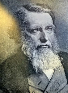 Rivista d'epoca 1900 illustrazione John Ruskin autore artista filosofo - Foto 1 di 2