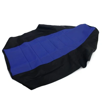 ATV Gripper Seat Cover For Yamaha Banshee 350 YFZ350 1987-2006 2003 Blue Black - Image 1 of 4