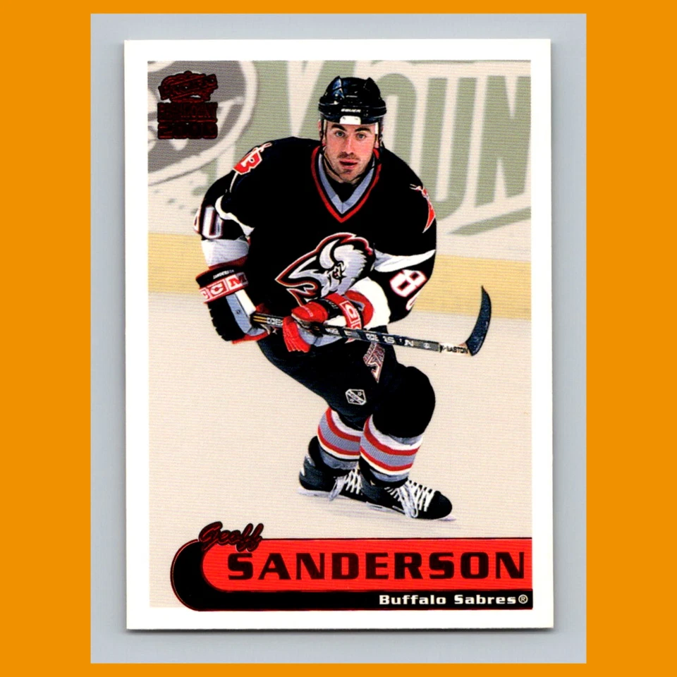 Geoff Sanderson #30 1999-100 Pacific Paramount Red Buffalo Sabres Hockey Card - Image 1 of 3