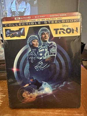 Tron - 1982 4K UHD Blu-ray Steelbook Brand New Sealed Disney Rare OOP - image 1 of 2