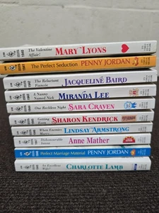 Harlequin Presents Book lot of 10 PB 1998 Jacqueline Baird Mary Lyons - Imagen 1 de 12