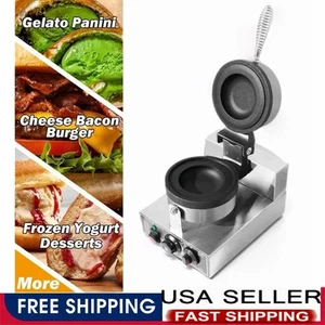 Electric Nonstick UFO Burger Maker Ice Cream Waffle Machine Panini Press Maker - Picture 1 of 18