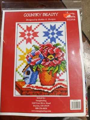 Country Beauty cross stitch by Bobbie G Designs - Image 1 of 3